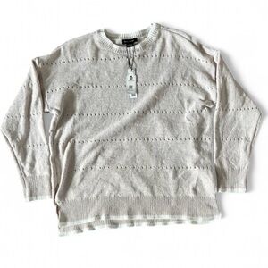 Sanctuary Women’s Light Pink/Beige Crewneck Sweater Size Medium